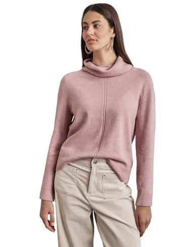STREET ONE Damen A302786 Rollkragen Sweater, Mocha Beige Mel., EU im Sale